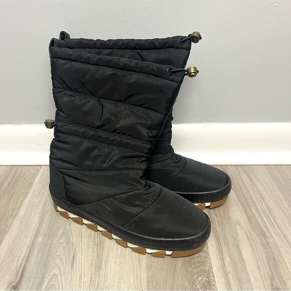 Sperry Boots Women’s 7.5 Torrent Black Quilted Fold Down Winter Snow & Rain - Picture 1 of 9